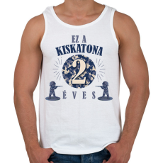 PRINTFASHION Kiskatona - Évszámmal - Férfi atléta - Fehér