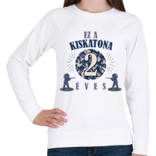 PRINTFASHION Kiskatona - Évszámmal - Női pulóver - Fehér női pulóver, kardigán