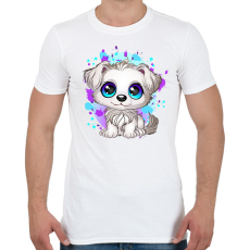 PRINTFASHION Kiskutya - Férfi póló - Fehér