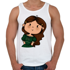 PRINTFASHION Kislány szép ruhában - Férfi atléta - Fehér atléta, trikó