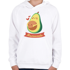 PRINTFASHION Kismama avokádó - Gyerek kapucnis pulóver - Fehér gyerek pulóver, kardigán