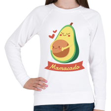 PRINTFASHION Kismama avokádó - Női pulóver - Fehér női pulóver, kardigán