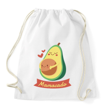 PRINTFASHION Kismama avokádó - Sportzsák, Tornazsák - Fehér tornazsák