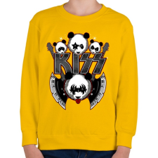 PRINTFASHION KISS - Gyerek pulóver - Sárga gyerek pulóver, kardigán