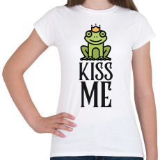 PRINTFASHION KISS ME - Női póló - Fehér