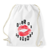 PRINTFASHION kiss me - Sportzsák, Tornazsák - Fehér