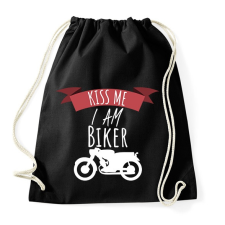 PRINTFASHION Kiss me - Sportzsák, Tornazsák - Fekete tornazsák