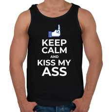 PRINTFASHION KISS MY ASS - Férfi atléta - Fekete