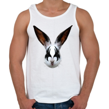 PRINTFASHION Kiss of a rabbit - Férfi atléta - Fehér atléta, trikó