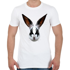 PRINTFASHION Kiss of a rabbit - Férfi póló - Fehér