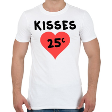 PRINTFASHION kisses - Férfi póló - Fehér