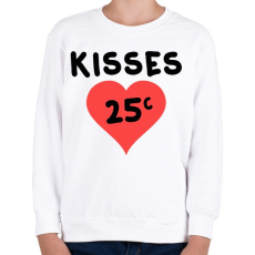 PRINTFASHION kisses - Gyerek pulóver - Fehér