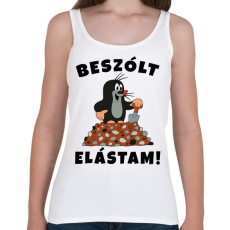 PRINTFASHION Kisvakond - Beszólt elástam! - Női atléta - Fehér