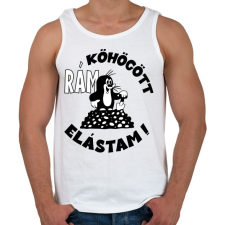 PRINTFASHION Kisvakond - rám köhögött elástam - Férfi atléta - Fehér atléta, trikó