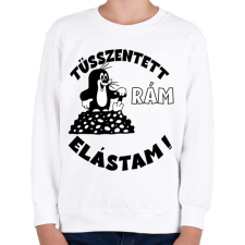 PRINTFASHION Kisvakond - tüsszentett elástam - Gyerek pulóver - Fehér gyerek pulóver, kardigán