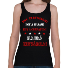 PRINTFASHION Kisvárda - Női atléta - Fekete