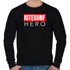 PRINTFASHION KITESURF HERO - Férfi pulóver - Fekete férfi pulóver, kardigán
