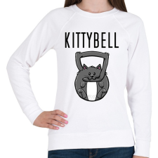 PRINTFASHION KittyBell - Női pulóver - Fehér női pulóver, kardigán