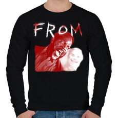 PRINTFASHION Kiút - Férfi pulóver - Fekete