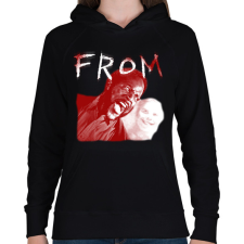 PRINTFASHION Kiút - Női kapucnis pulóver - Fekete női pulóver, kardigán