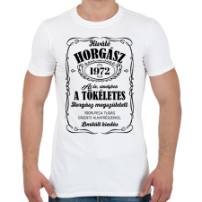 PRINTFASHION Kiváló horgász - Évszámmal (fekete) - Férfi póló - Fehér férfi póló