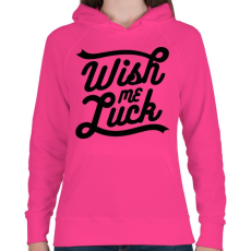 PRINTFASHION Kívánj szerencsét  - Női kapucnis pulóver - Fukszia