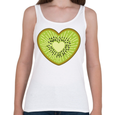PRINTFASHION Kiwi szív - Női atléta - Fehér