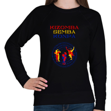 PRINTFASHION Kizomba Semba Konpa táncos S0201-ForBlackOnly - Női pulóver - Fekete