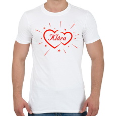 PRINTFASHION Klára - Férfi póló - Fehér