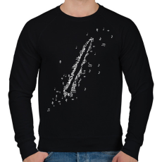PRINTFASHION Klarinét - Férfi pulóver - Fekete