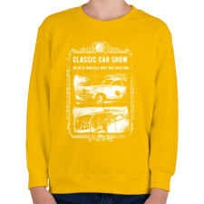 PRINTFASHION Klasszikus autók - Gyerek pulóver - Sárga gyerek pulóver, kardigán