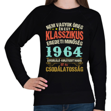PRINTFASHION Klasszikus eredeti minőség - Egyedi számokkal - Női pulóver - Fekete