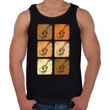 PRINTFASHION Klasszikus gitárok - Férfi atléta - Fekete atléta, trikó