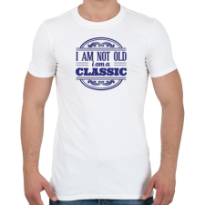 PRINTFASHION Klasszikus vagyok nem öreg - Férfi póló - Fehér férfi póló