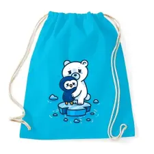 PRINTFASHION Klímaváltozás - Sportzsák, Tornazsák - Surf blue tornazsák