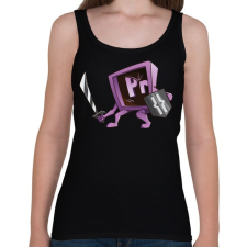 PRINTFASHION Knight of Movies - Női atléta - Fekete női trikó