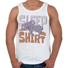 PRINTFASHION Koala - alvós póló - Férfi atléta - Fehér atléta, trikó