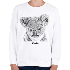 PRINTFASHION Koala - Gyerek pulóver - Fehér