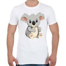 PRINTFASHION Koala maci - Férfi póló - Fehér férfi póló
