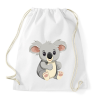 PRINTFASHION Koala maci - Sportzsák, Tornazsák - Fehér