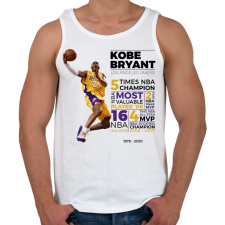 PRINTFASHION Kobe Bryant - Férfi atléta - Fehér atléta, trikó