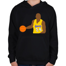 PRINTFASHION Kobe Bryant - Gyerek kapucnis pulóver - Fekete
