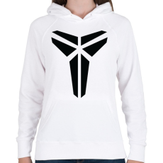 PRINTFASHION Kobe Bryant logo - Női kapucnis pulóver - Fehér