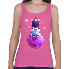 PRINTFASHION Kocka asztronauta lila - Női atléta - Rózsaszín