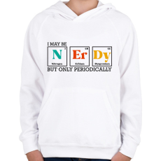 PRINTFASHION Kocka vagyok - Gyerek kapucnis pulóver - Fehér