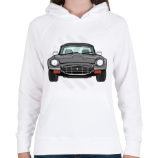 PRINTFASHION Kocsi - Női kapucnis pulóver - Fehér