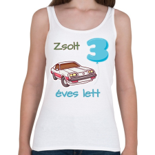 PRINTFASHION Kocsis számos minta - Női atléta - Fehér női trikó