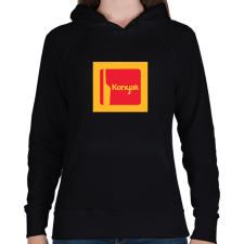 PRINTFASHION kodak konyak - Női kapucnis pulóver - Fekete női pulóver, kardigán