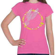 PRINTFASHION Kolibri madár - Női póló - Rózsaszín