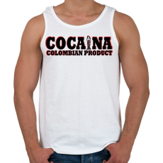 PRINTFASHION Kolumbiai Termék - Férfi atléta - Fehér